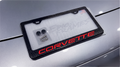 Red Corvette Carbon Fiber License Plate Frame