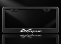 Chevy Xtreme Logo License Plate Frame Black Metal