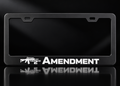Defend the 2nd Amendment License Plate Frame Black Metal