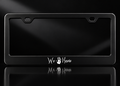 We Know Dark Brotherhood Hand License Plate Frame Black Metal