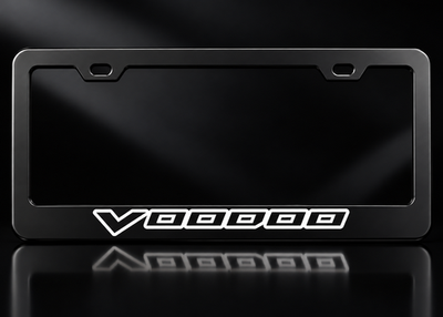 Voodoo Logo License Plate Frame Black Metal for Shelby GT350