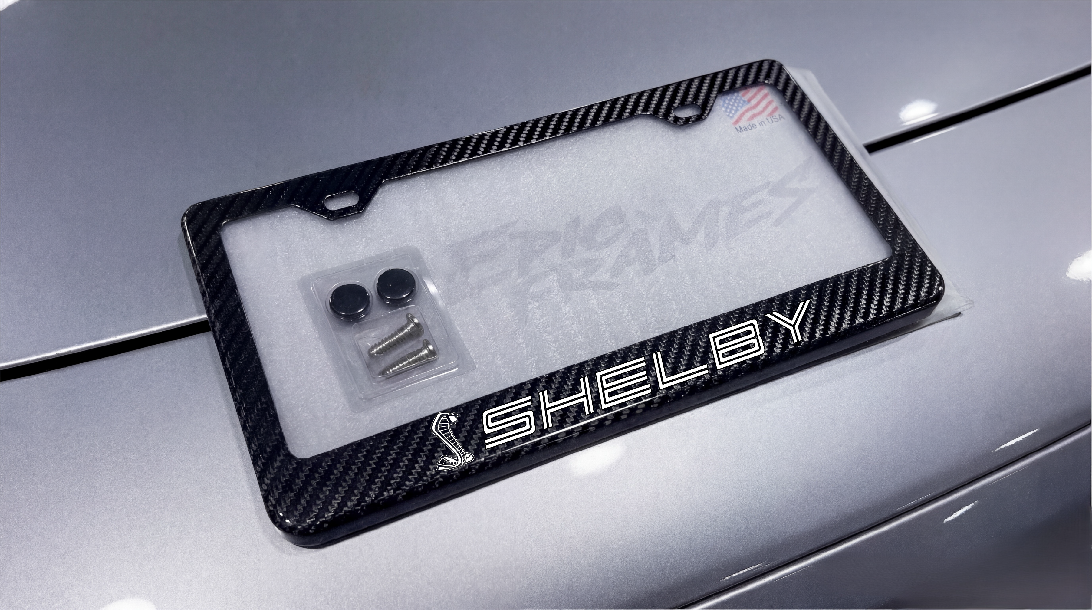 Shelby GT500 Mustang Carbon Fiber License Plate Frame (Copy)